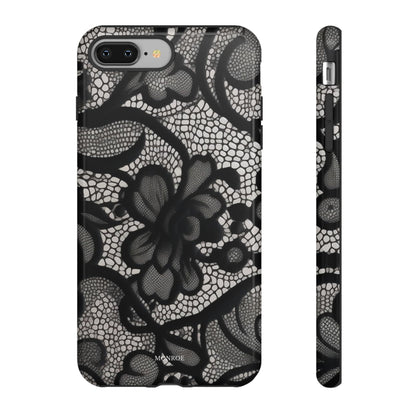 Black Vintage Lace Tough Case