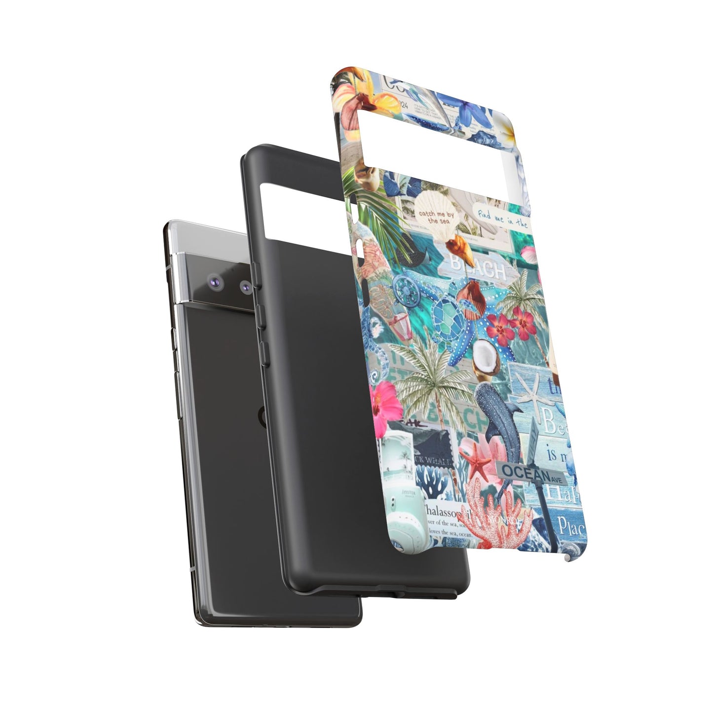 Tropical Beach Collage Tough Case