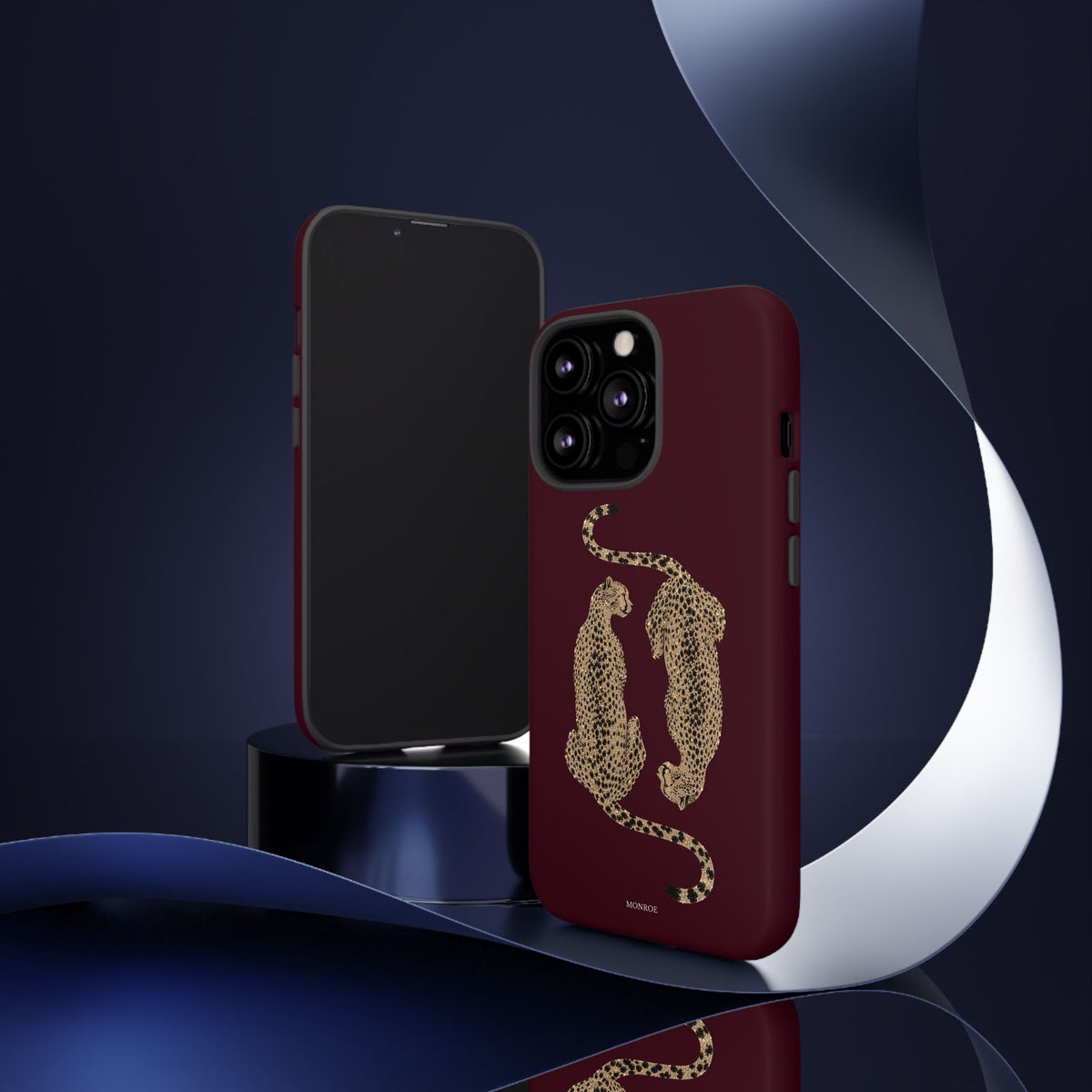 Burgundy Cheetah Tough Case