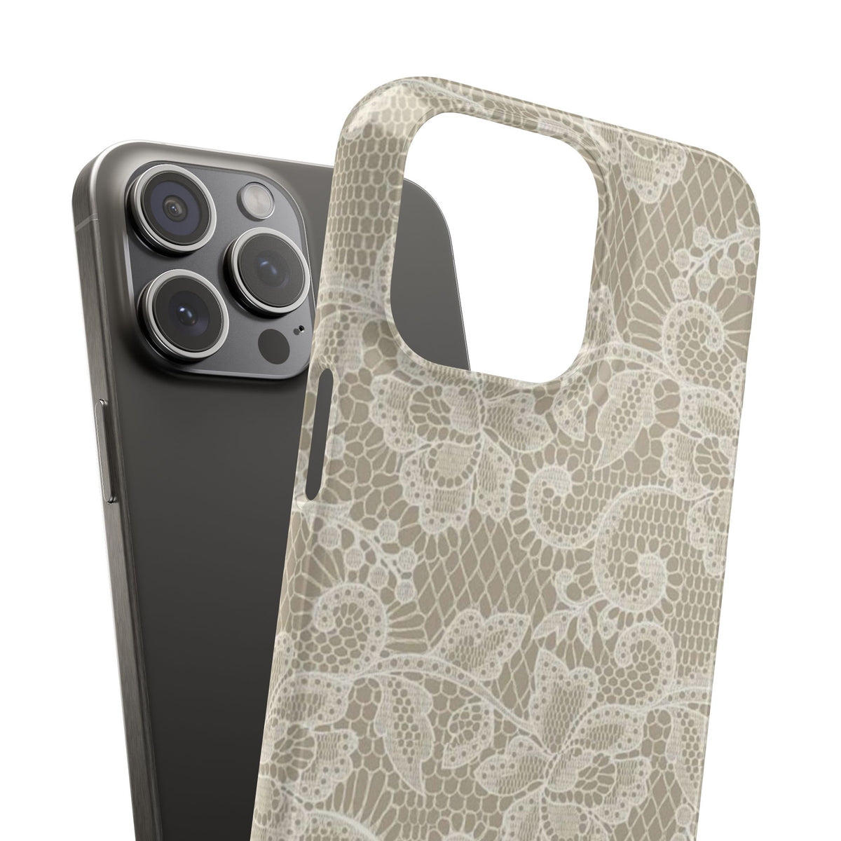 Vintage Beige Lace Case