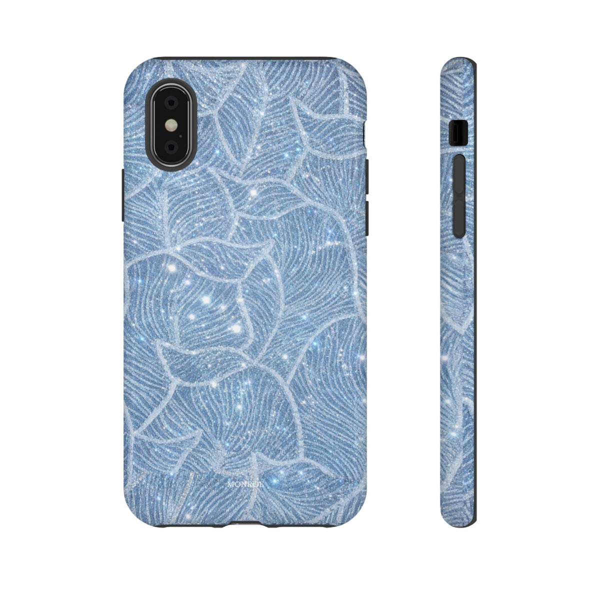 Glacier Blue Floral Tough Case
