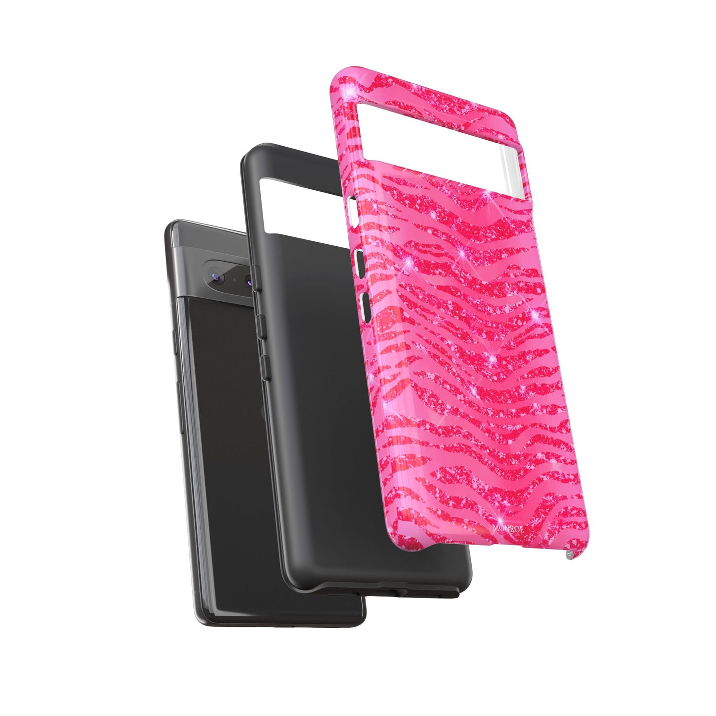 Pink Glitter Zebra Tough Case