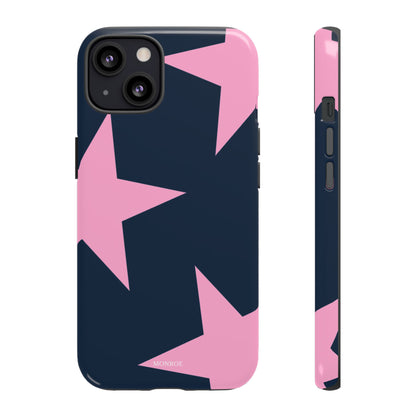 Navy & Pink Star Tough Cover
