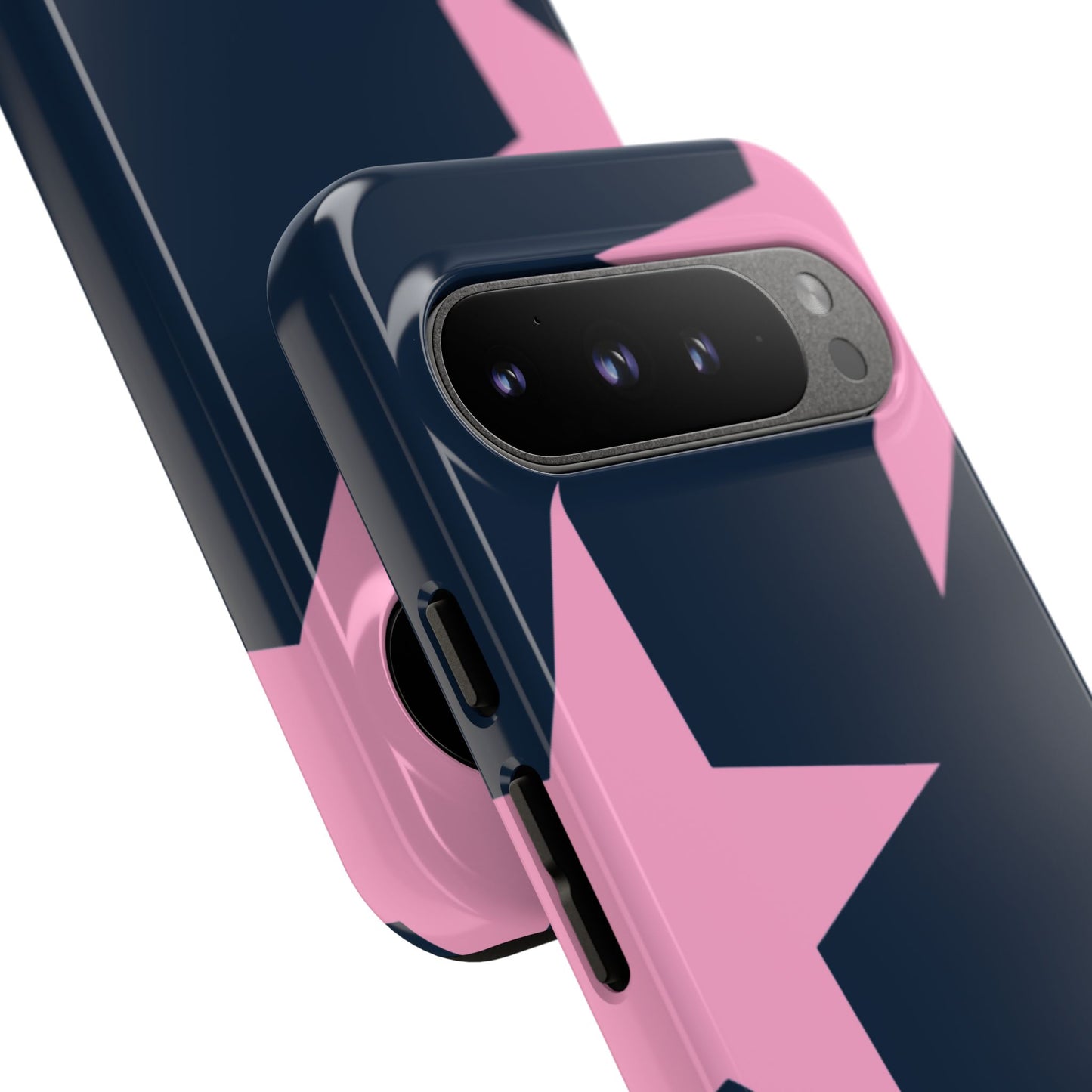 Navy & Pink Star Tough Cover