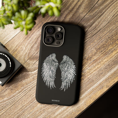 Silver Wings Black Tough Case