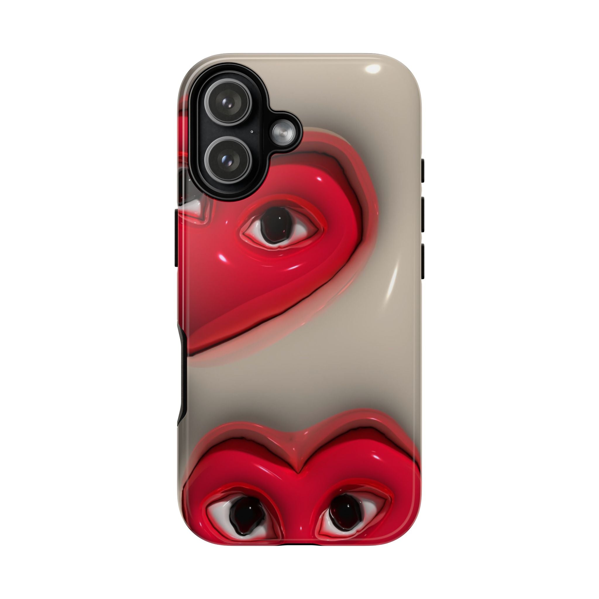 3D Hearts Phone Case