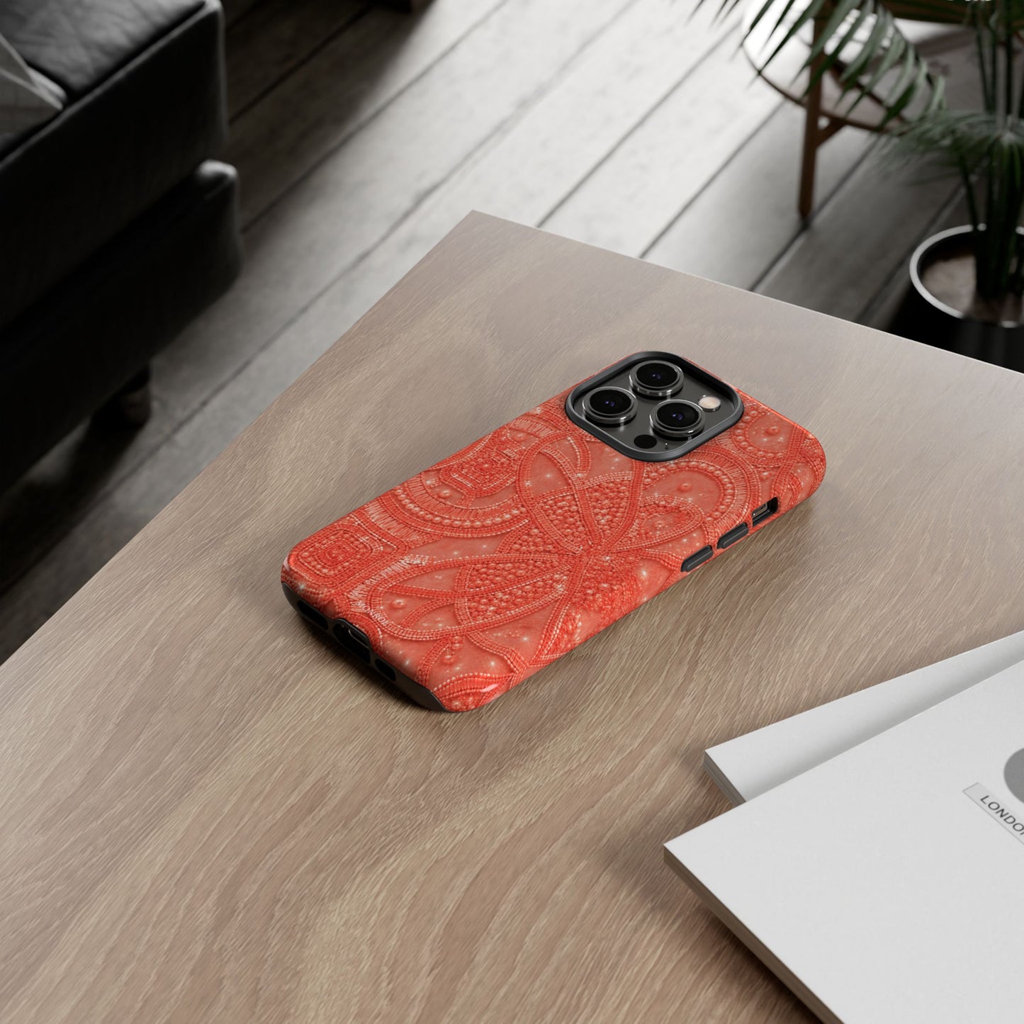Coral Lace Tough Case