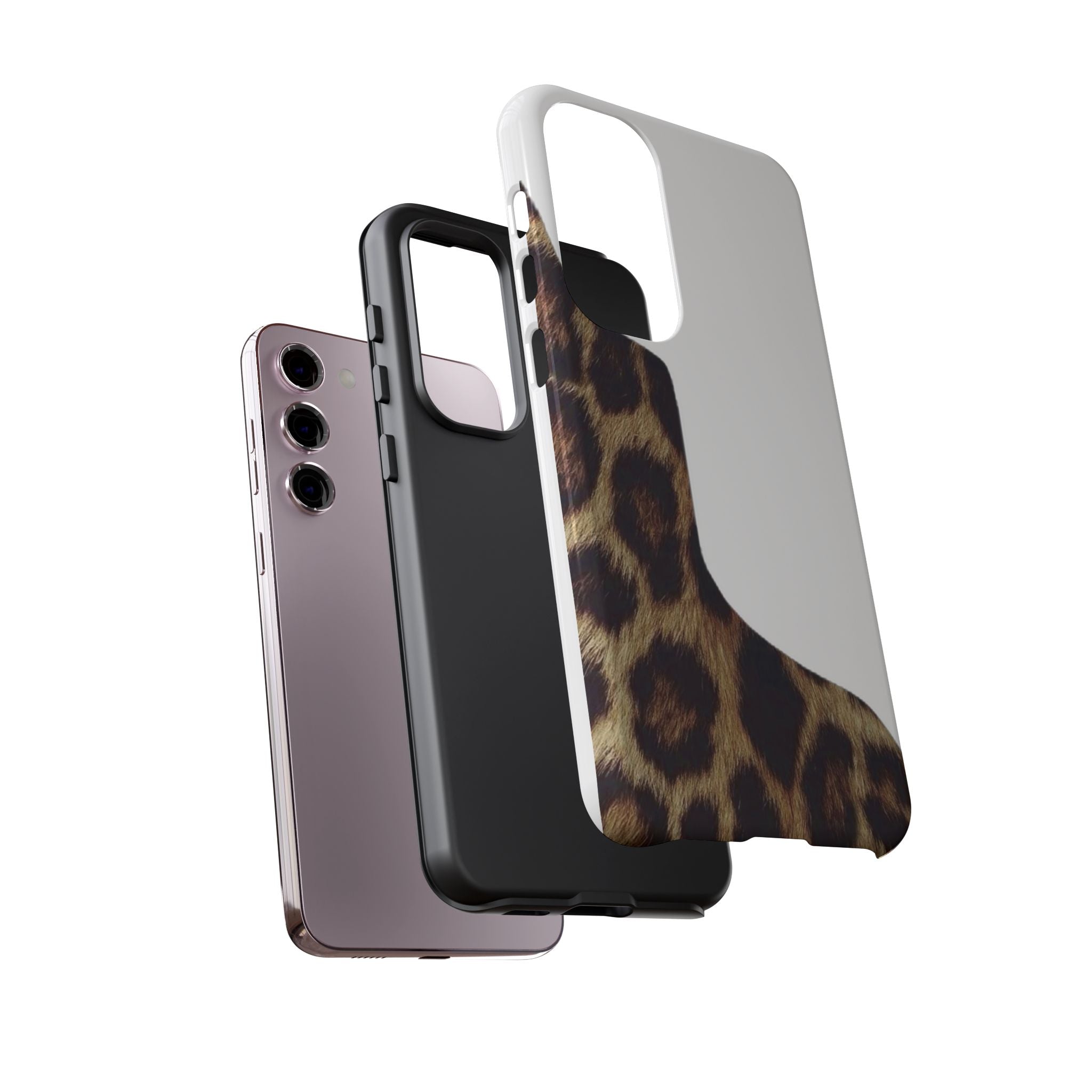 Half Cheetah Print Phone Case