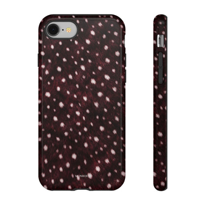 Burgundy Spotted Fur Tough Case