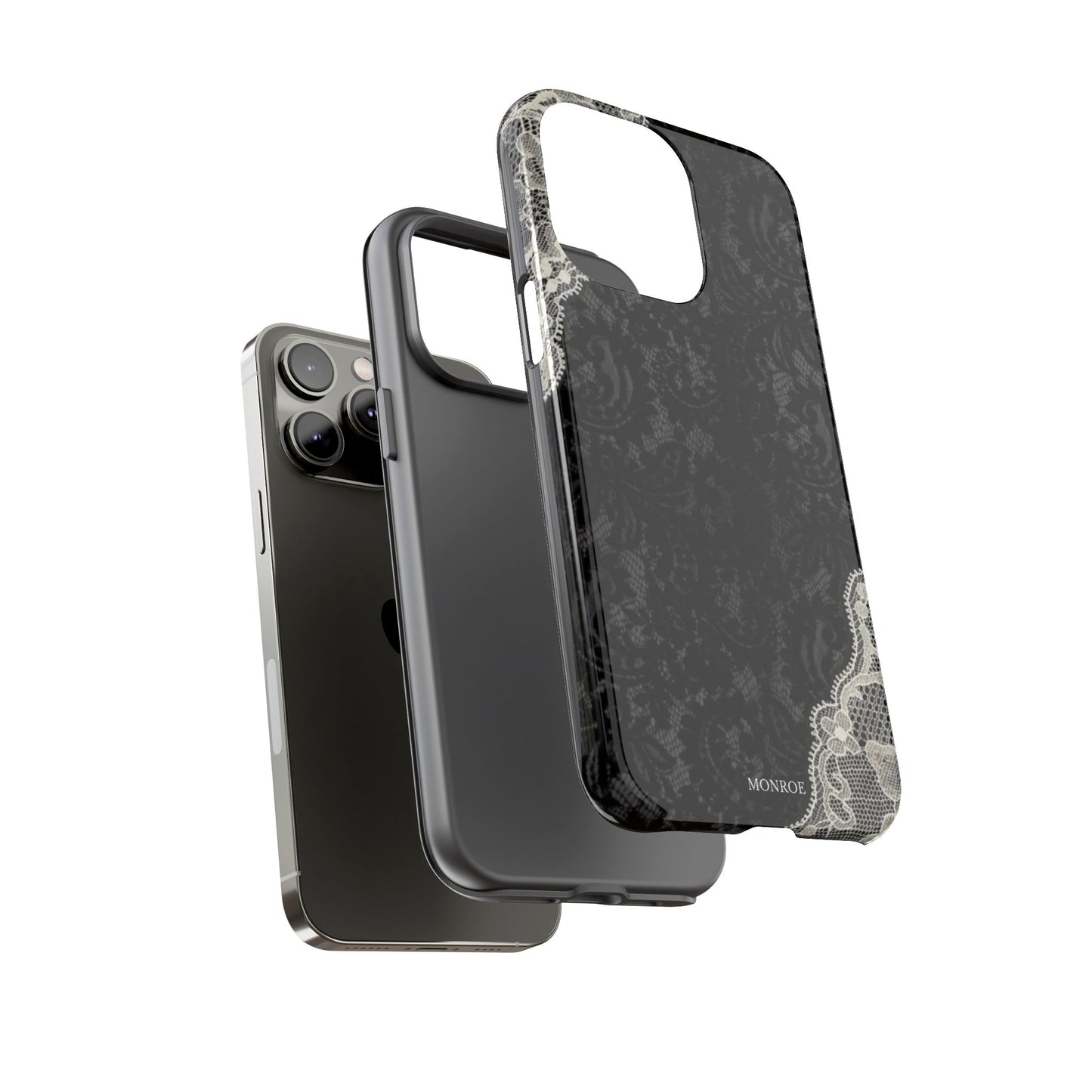 Black & White Edged Tough Case