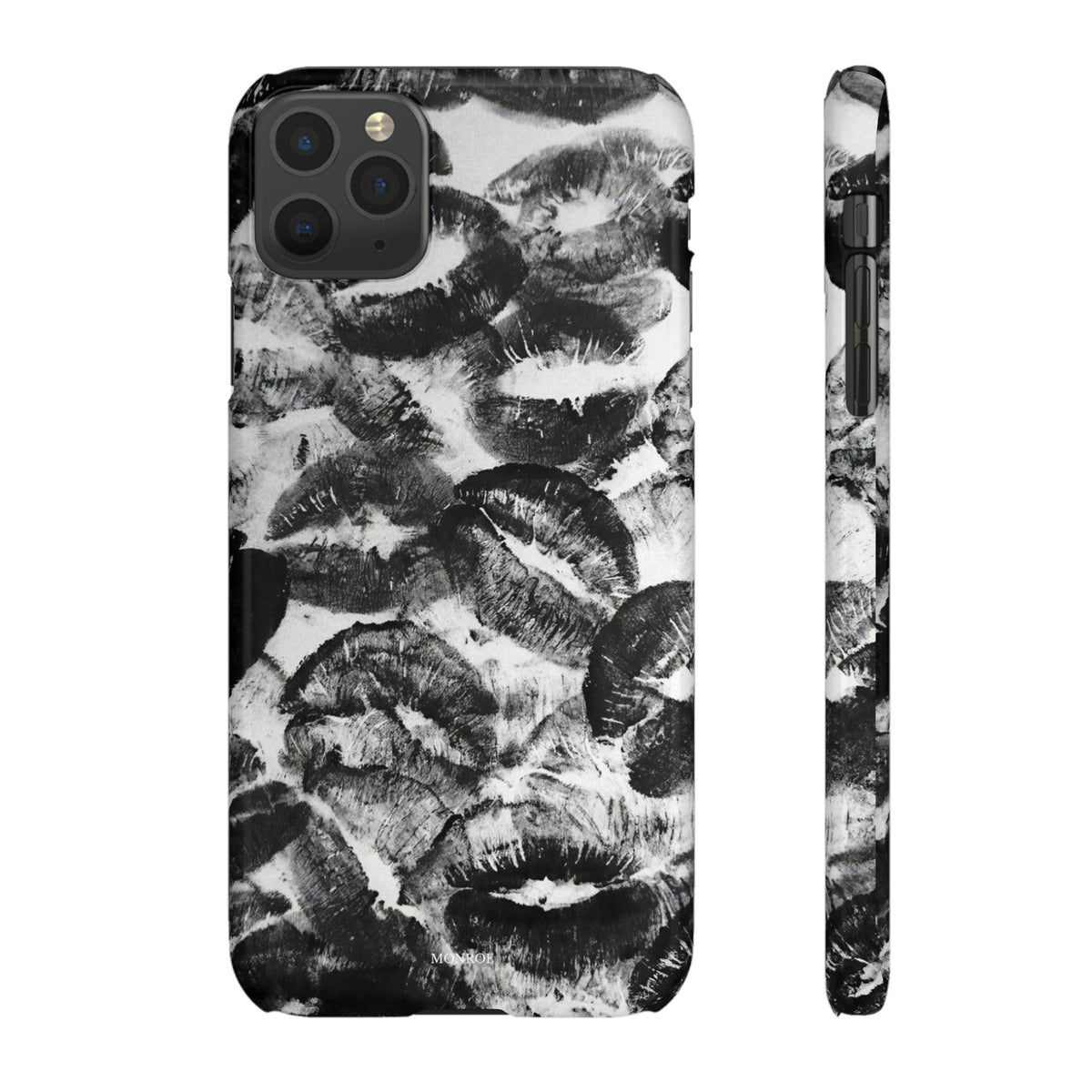 Black & White Kiss Print Case