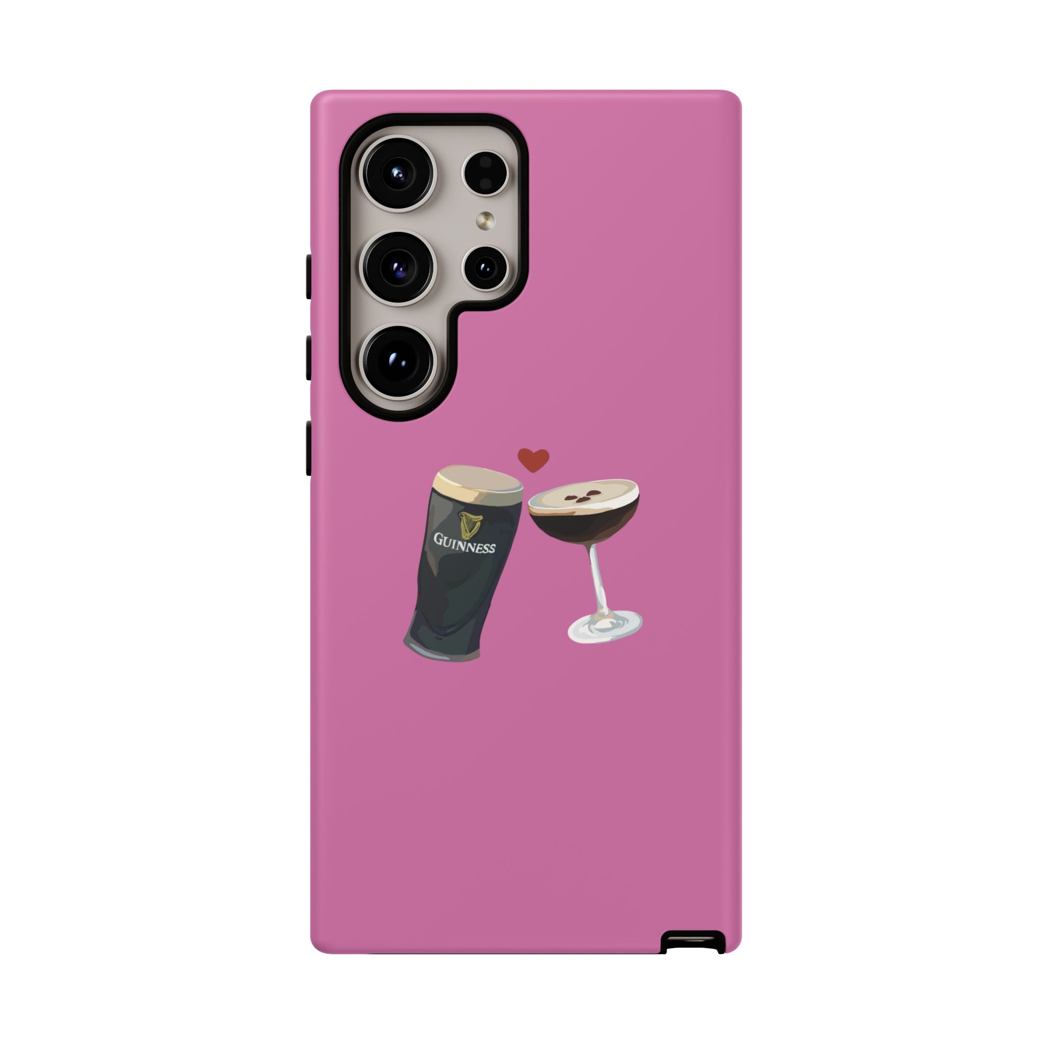 Pint & Wine Glass (Pink) Tough Case