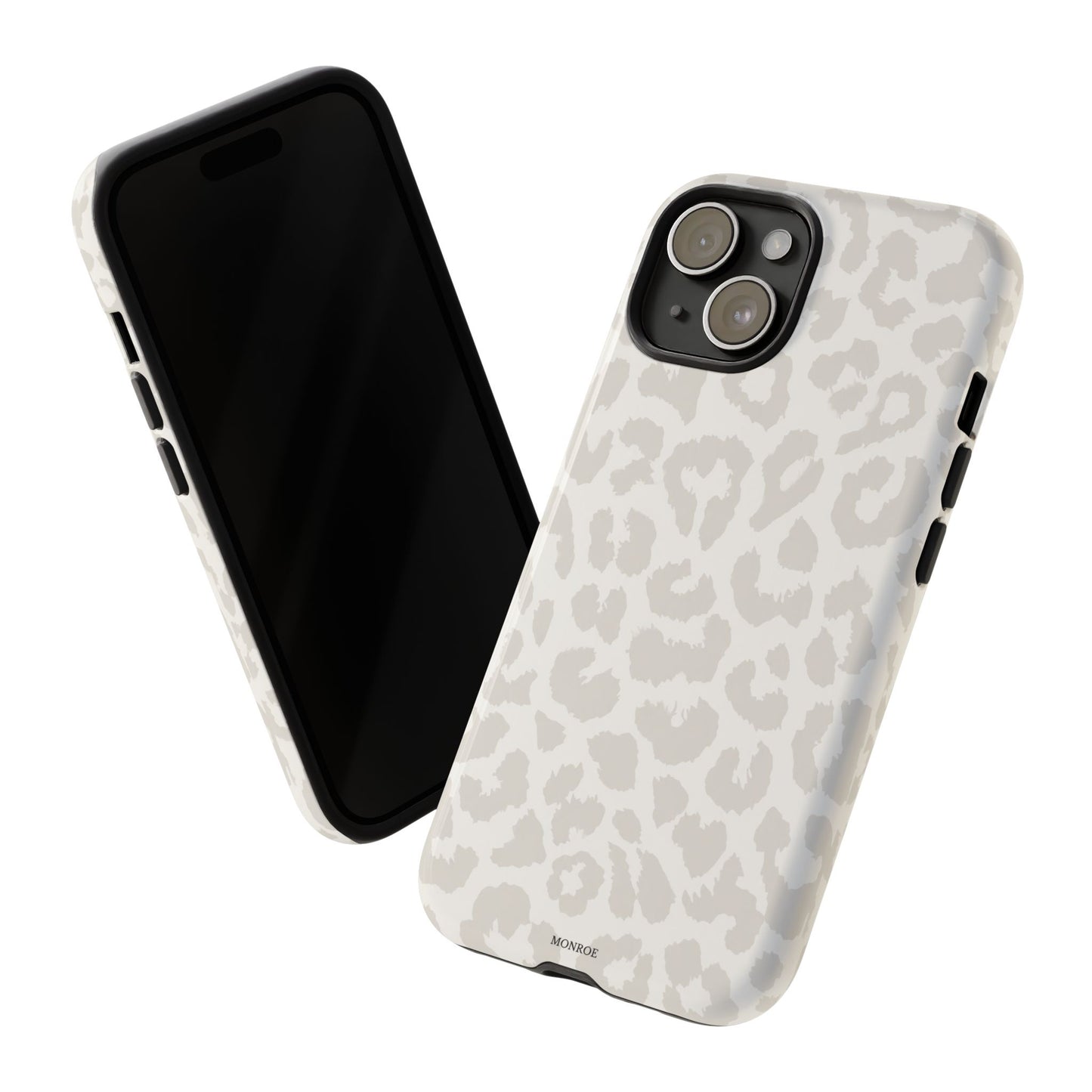 White Leopard Print Tough Case