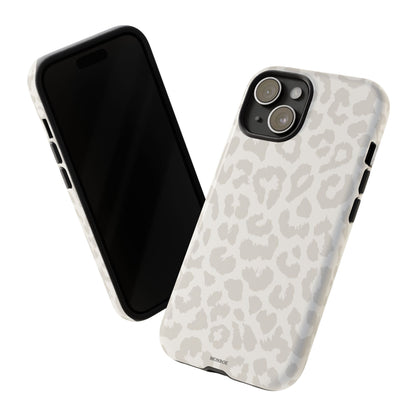 White Leopard Print Tough Case