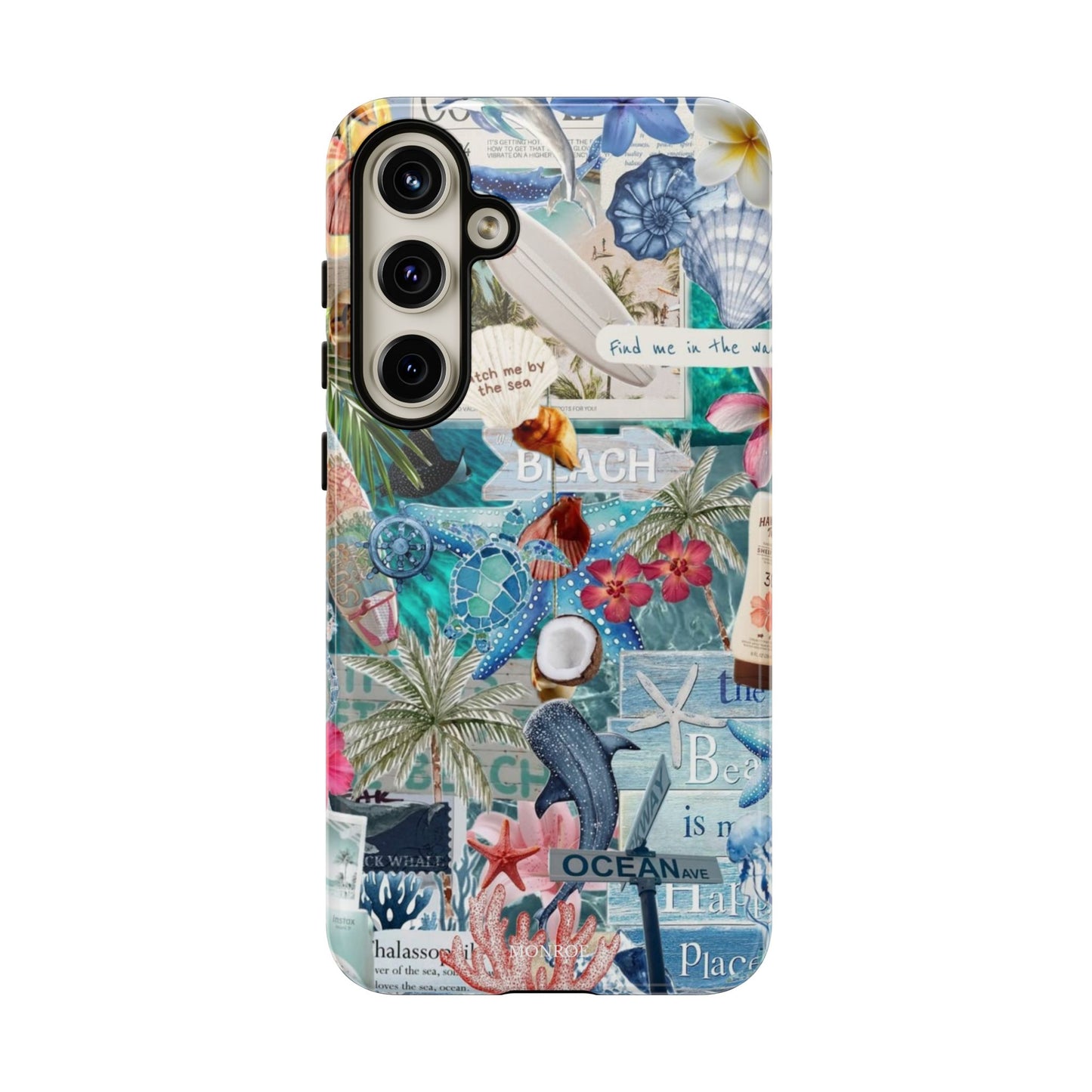 Tropical Beach Collage Tough Case
