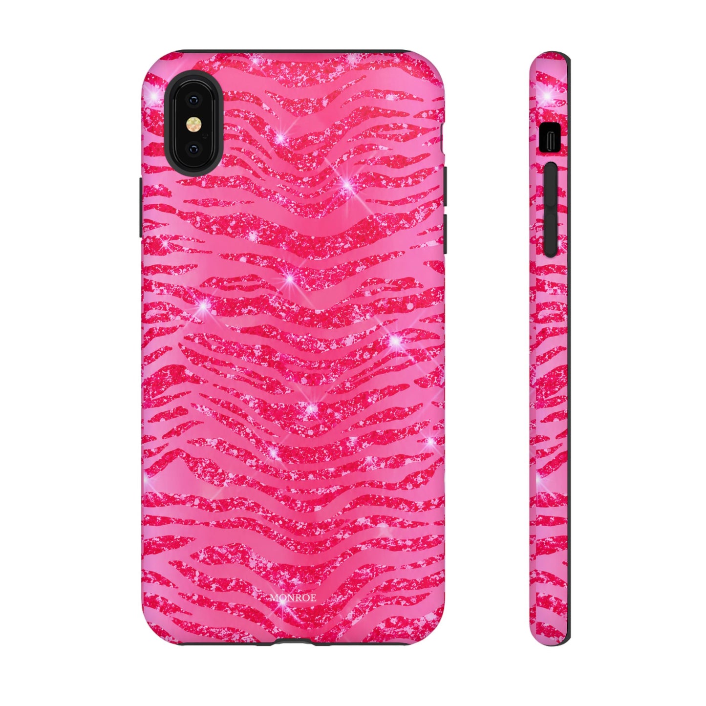 Pink Glitter Zebra Tough Case