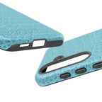 Croc Embossed Turquoise Phone Case