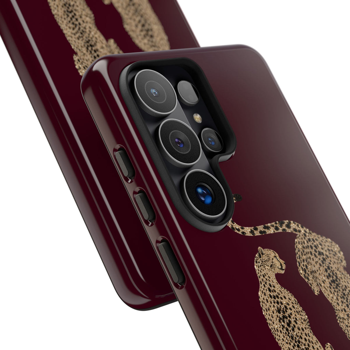 Burgundy Cheetah Tough Case