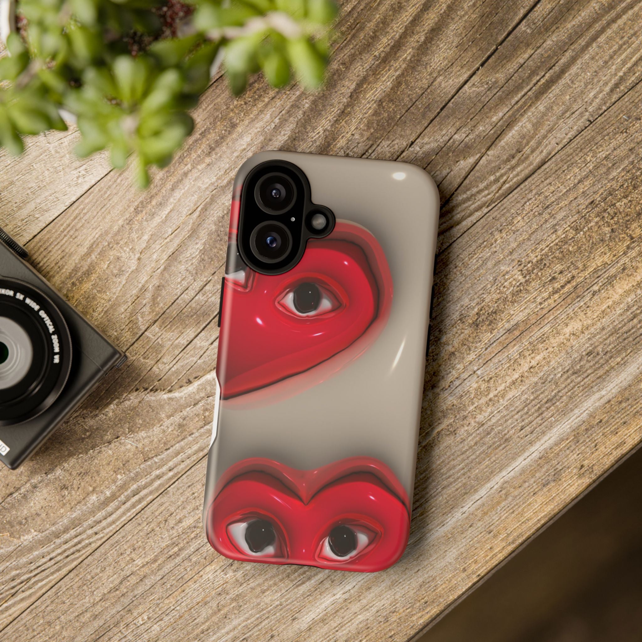 3D Hearts Phone Case