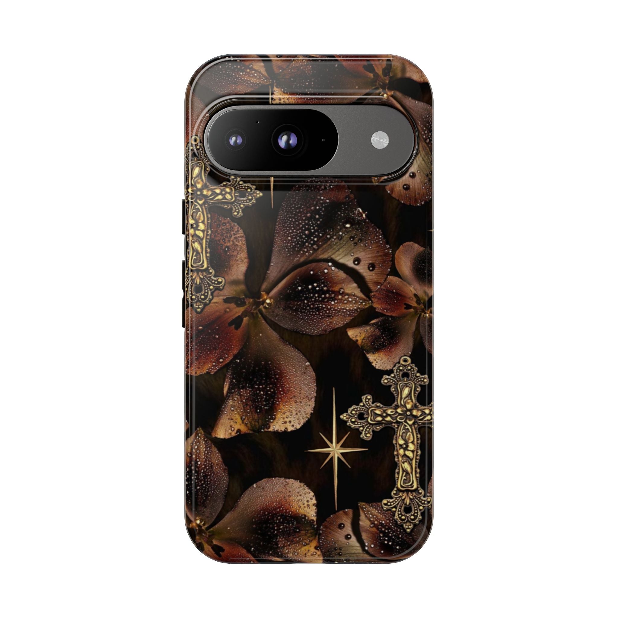 Floral Cross Pattern Tough Case
