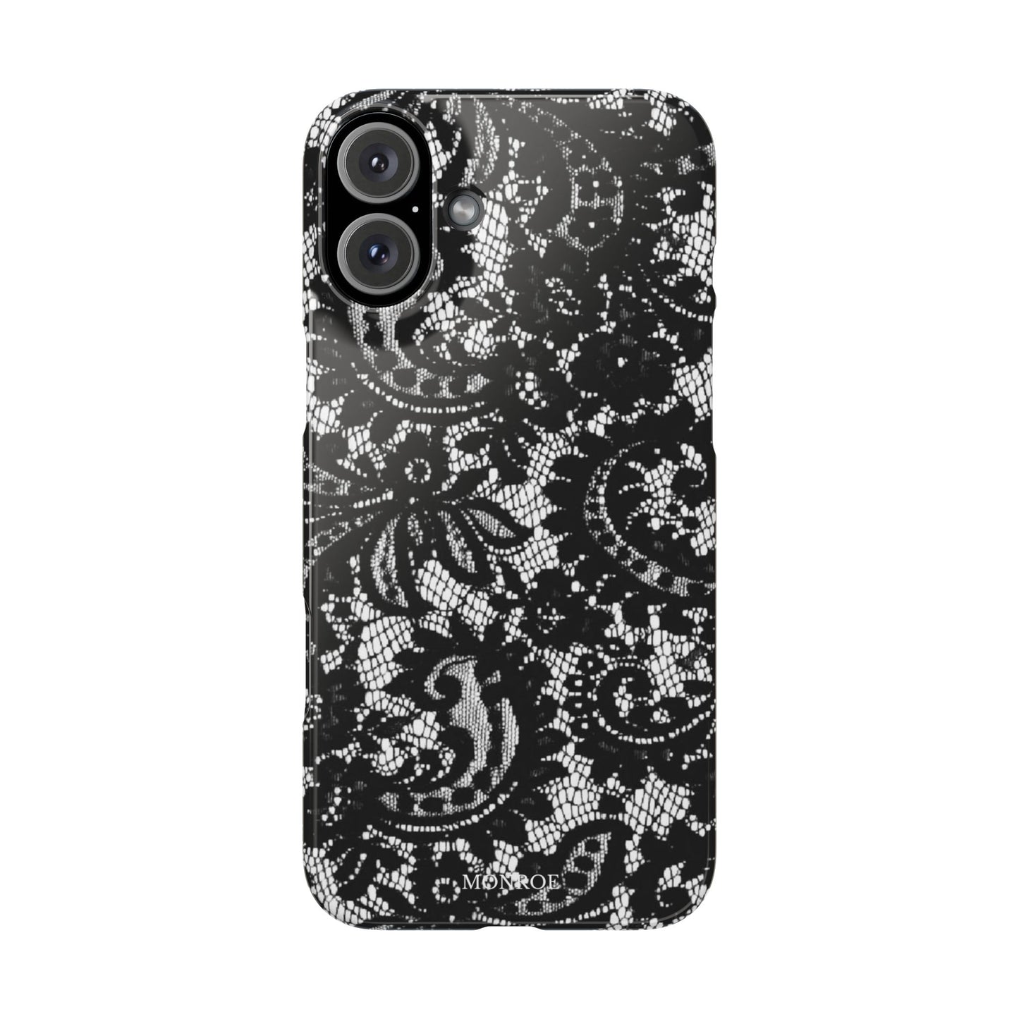 Black Lace Elegant Pattern Case