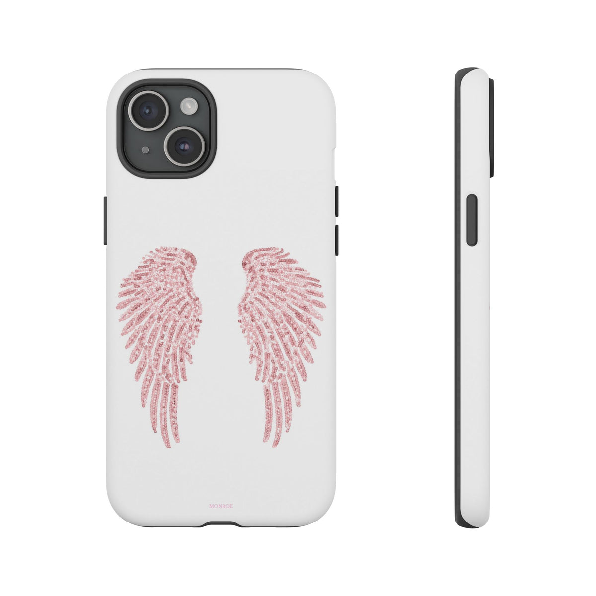 White & Pink Wings Tough Case