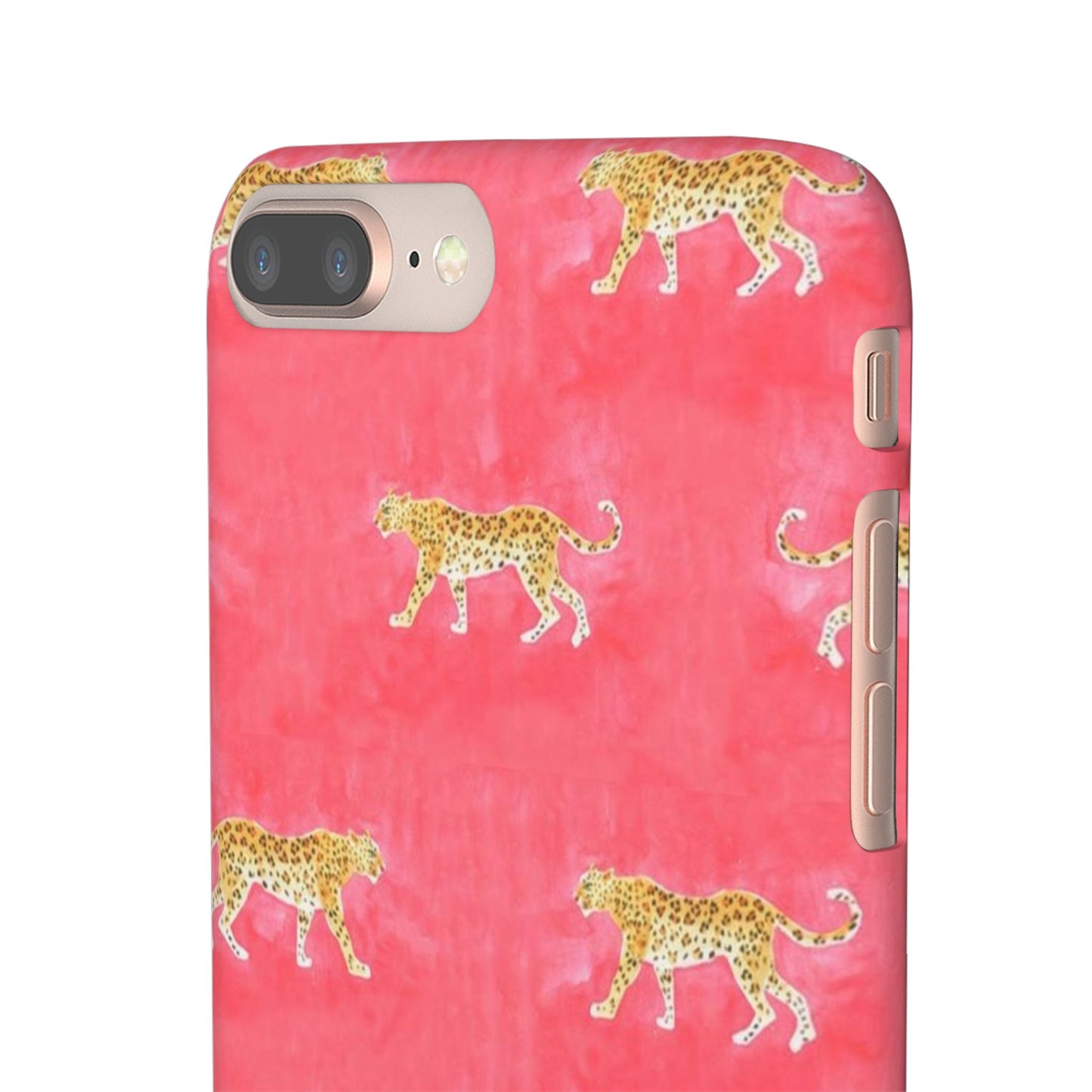 Pink Watercolor Leopard Case