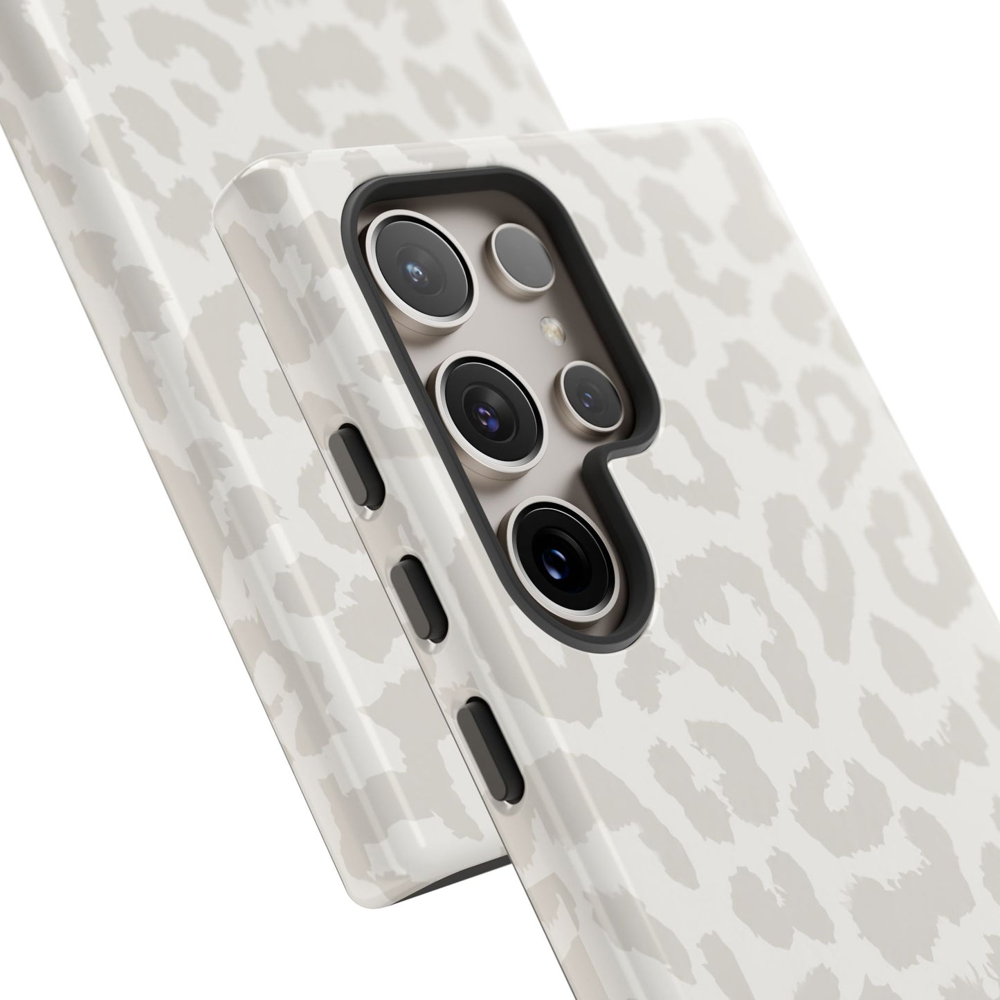White Leopard Print Tough Case