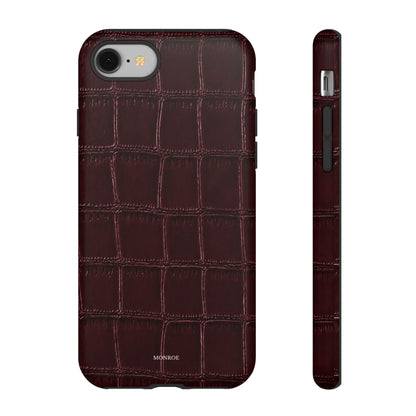 Burgundy Croc Tough Case