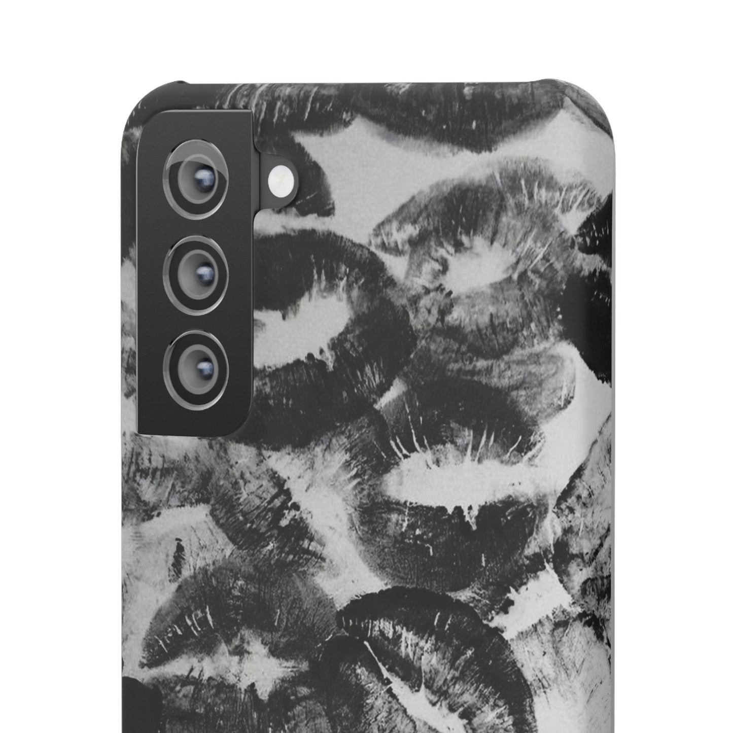 Black & White Kiss Print Case