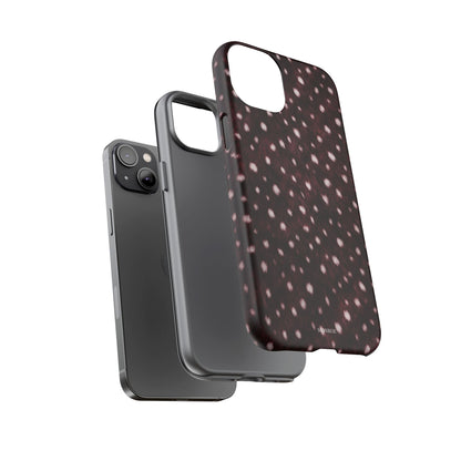 Burgundy Spotted Fur Tough Case