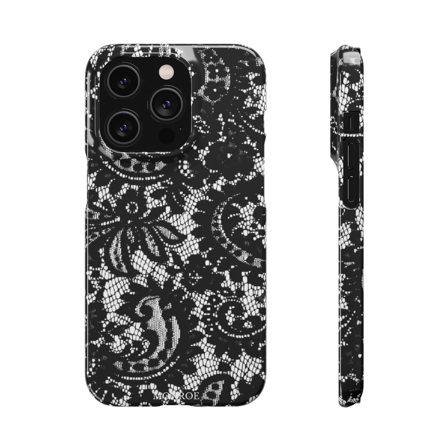 Black Lace Elegant Pattern Case