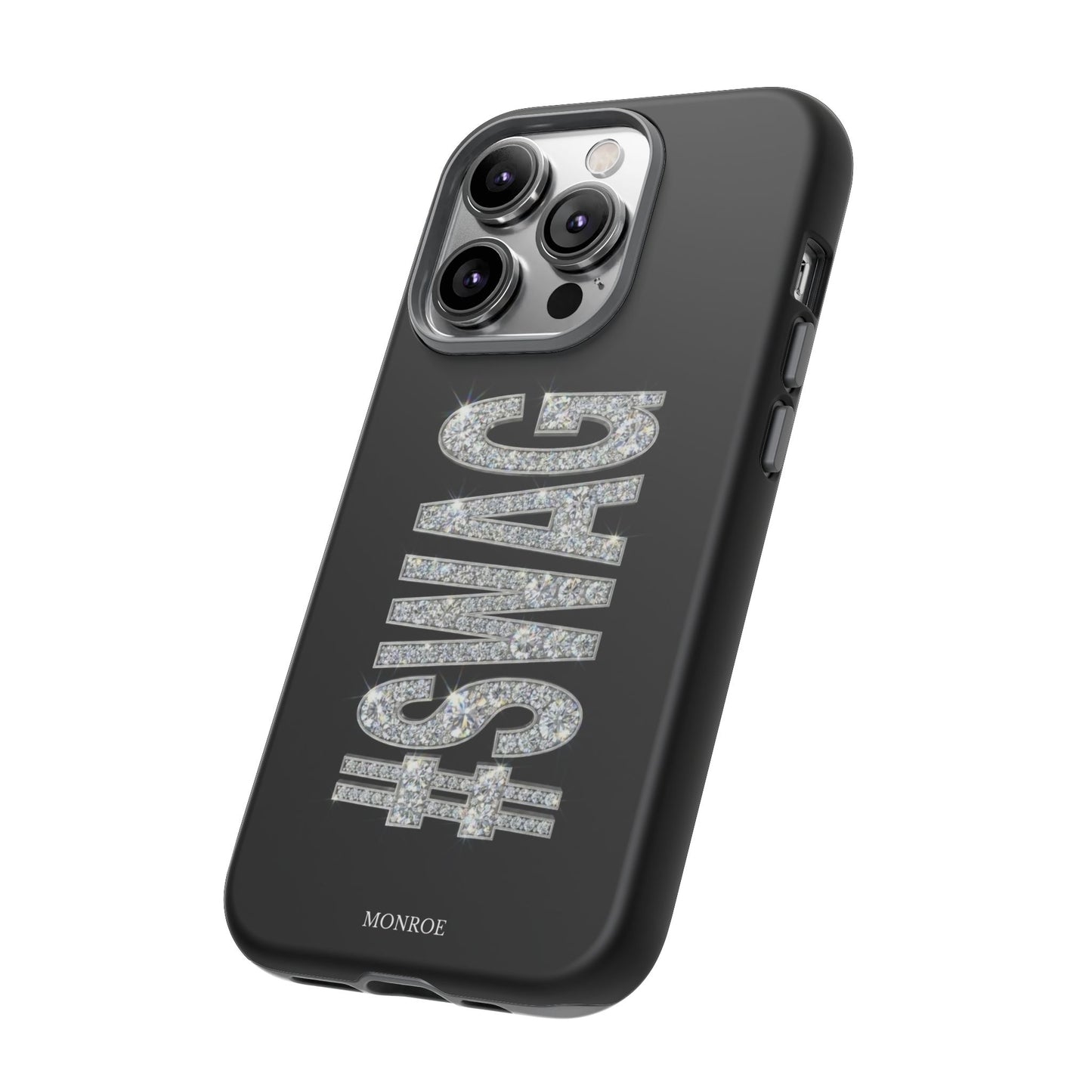 “#SWAG” Black Bling Tough Case