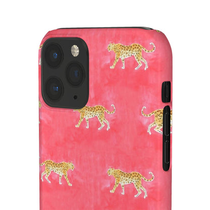 Pink Watercolor Leopard Case