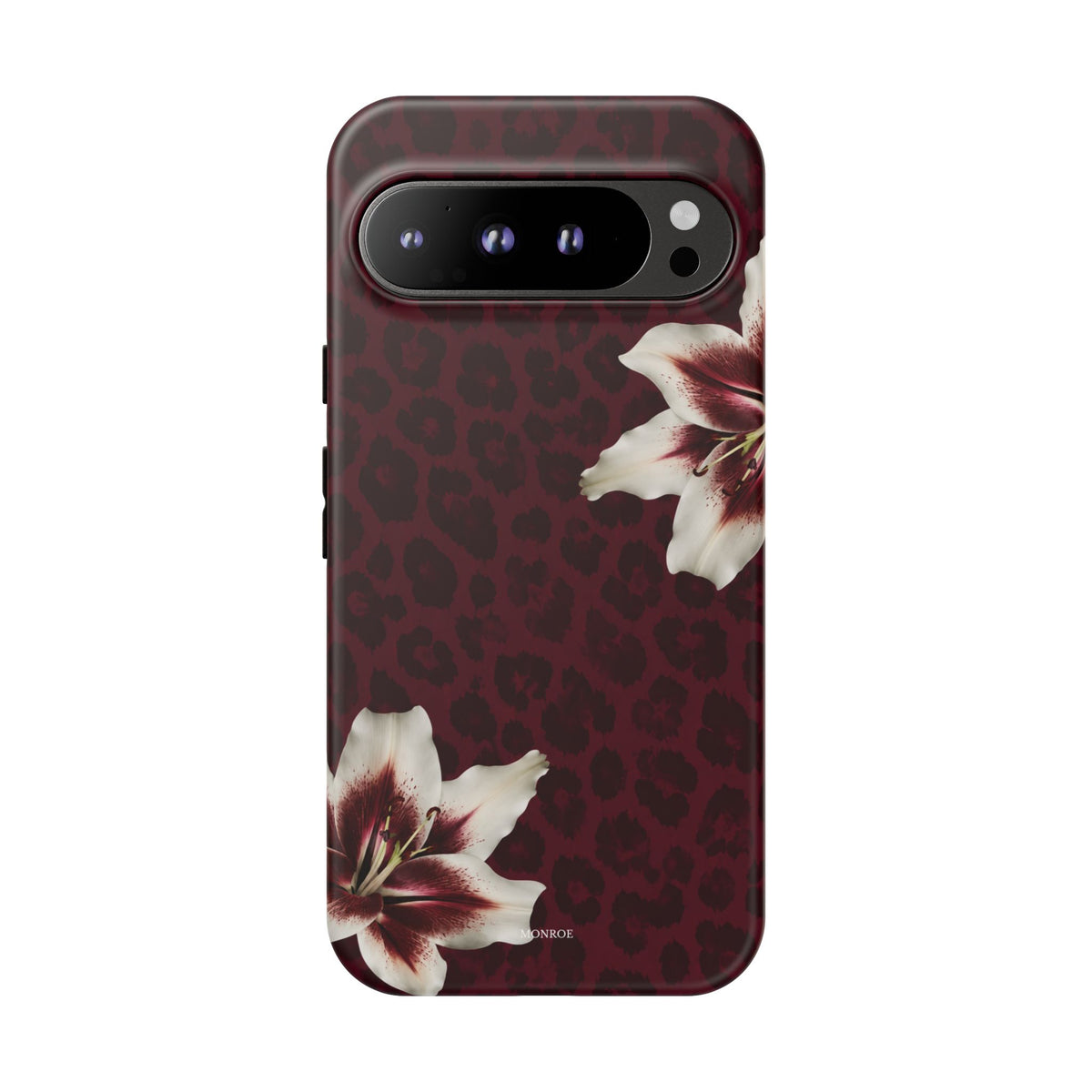 Burgundy Lily Leopard Tough Case