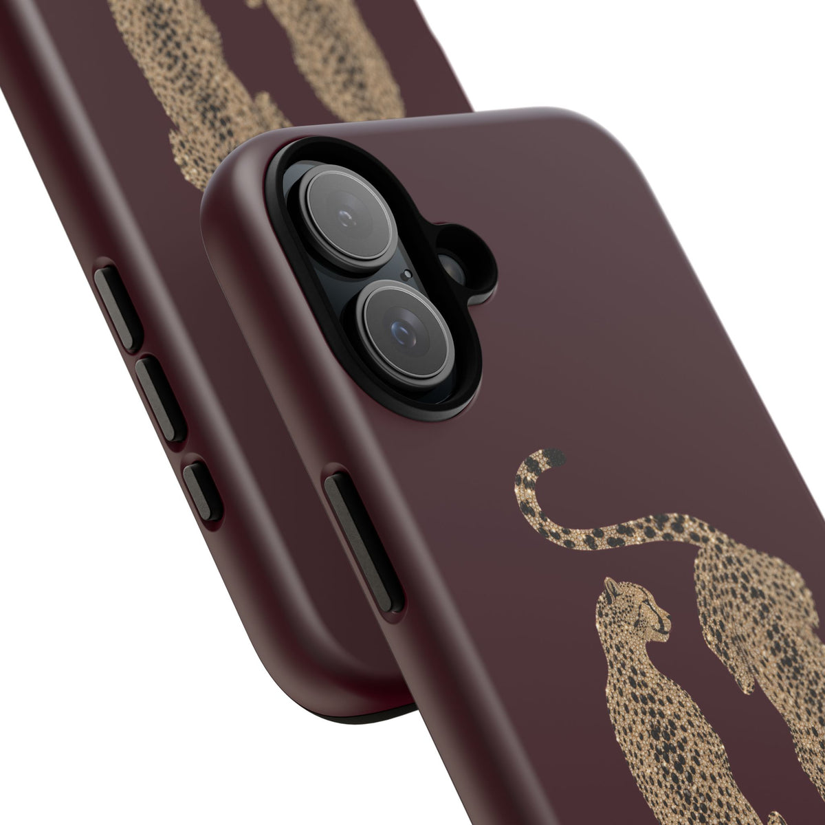 Burgundy Cheetah Tough Case