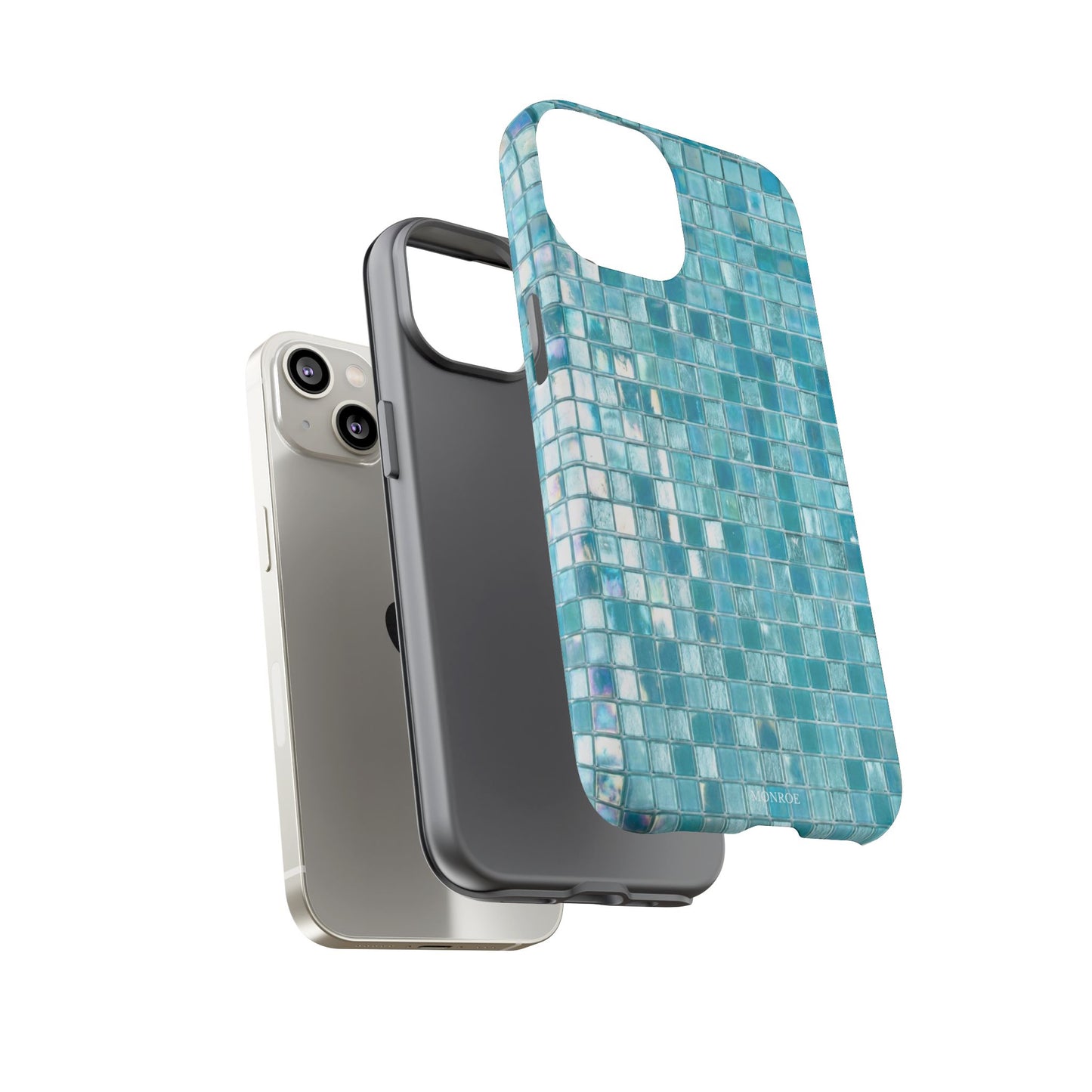 Hot Blue Mosaic Tile Tough Case