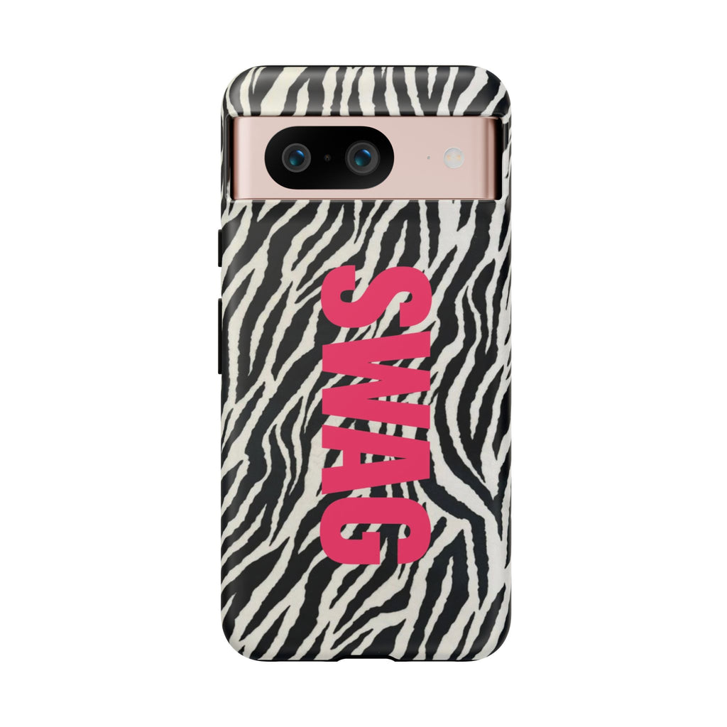 'SWAG' Zebra Print Tough Case