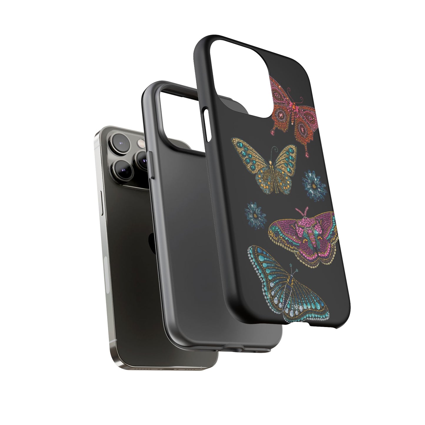 Butterfly Beaded Tough Case