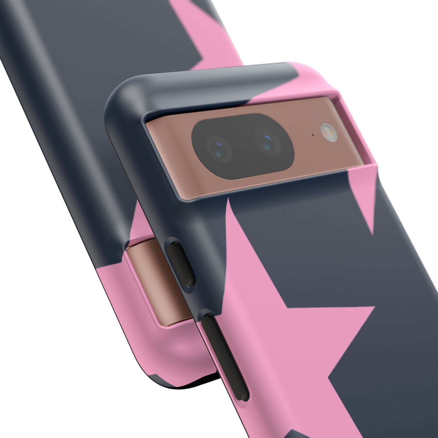 Navy & Pink Star Tough Cover