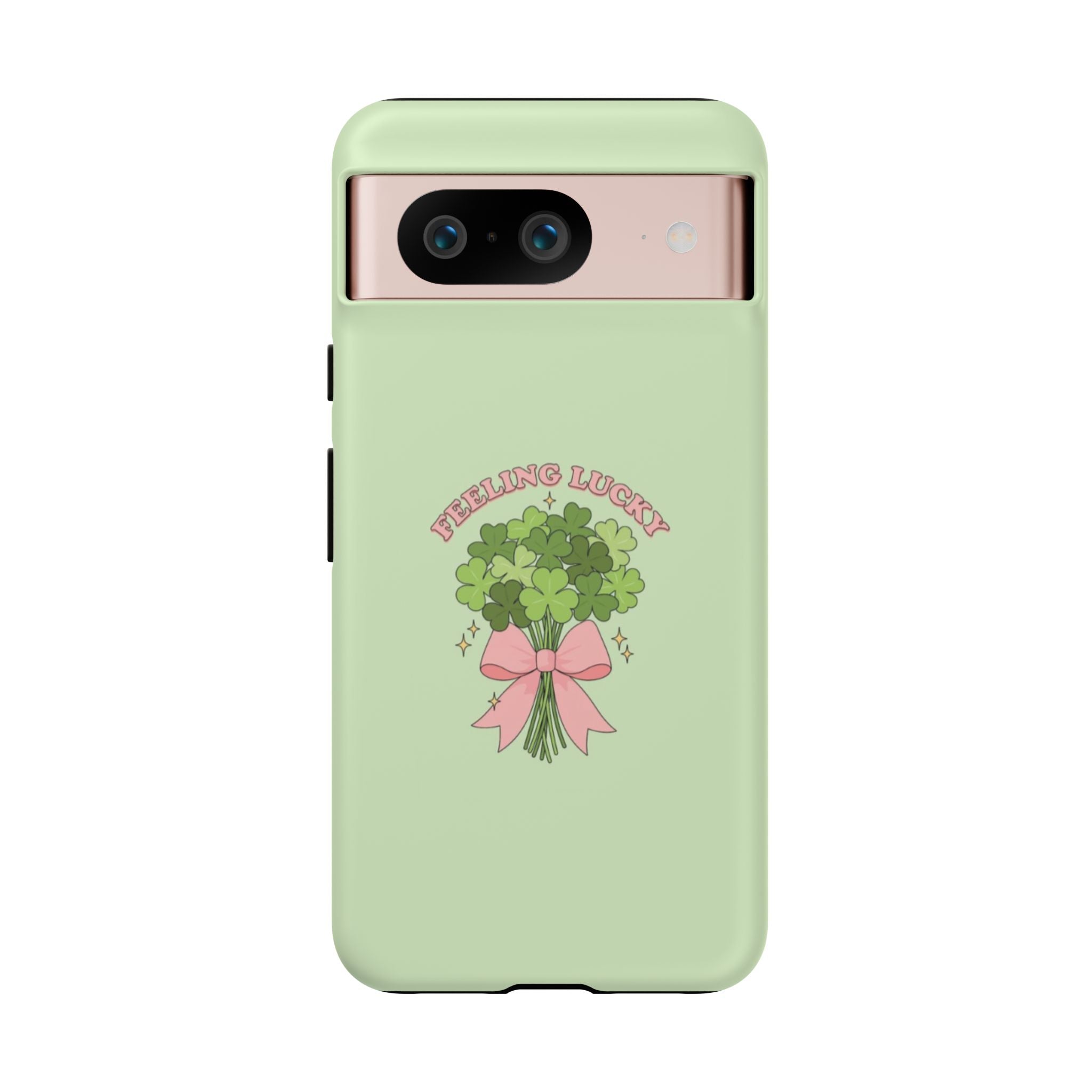 ‘Feeling Lucky' Clover Bouquet Tough Phone Case