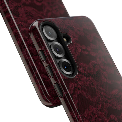 Burgundy Lace Tough Case