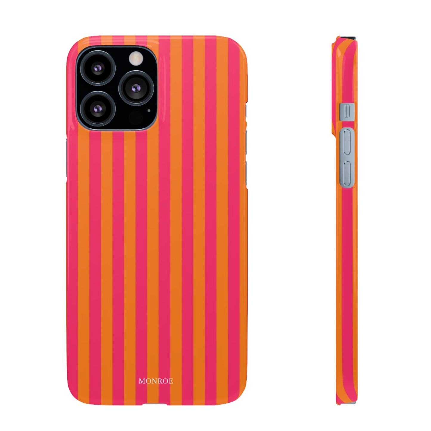 Striped Orange & Pink Case