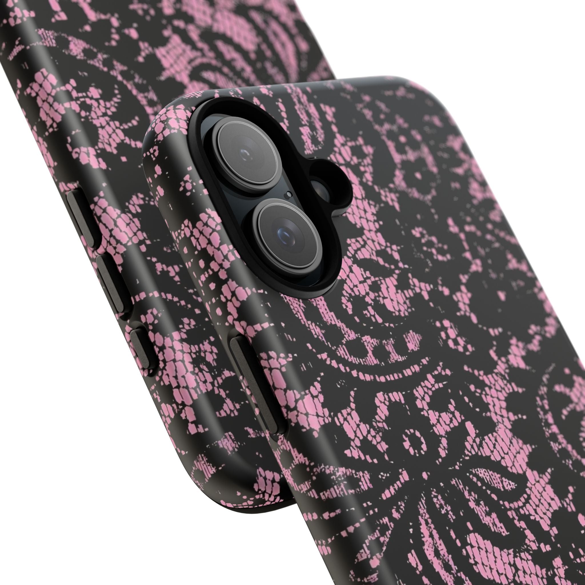 Pink Lace Pattern Tough Phone Case