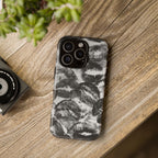 Black and Kiss Design Phone Case
