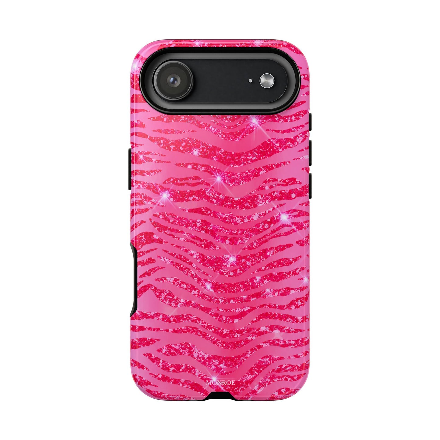 Pink Glitter Zebra Tough Case