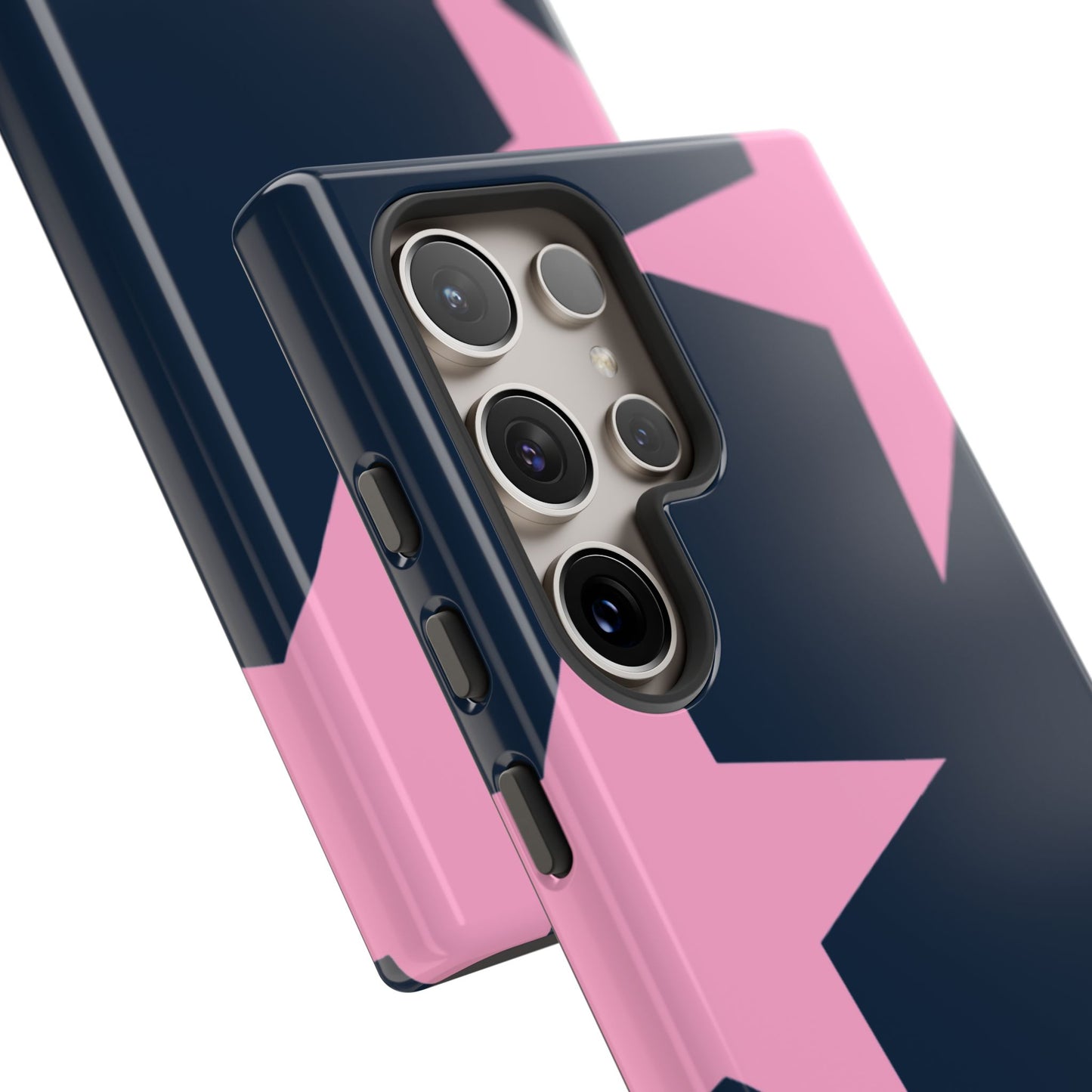 Navy & Pink Star Tough Cover