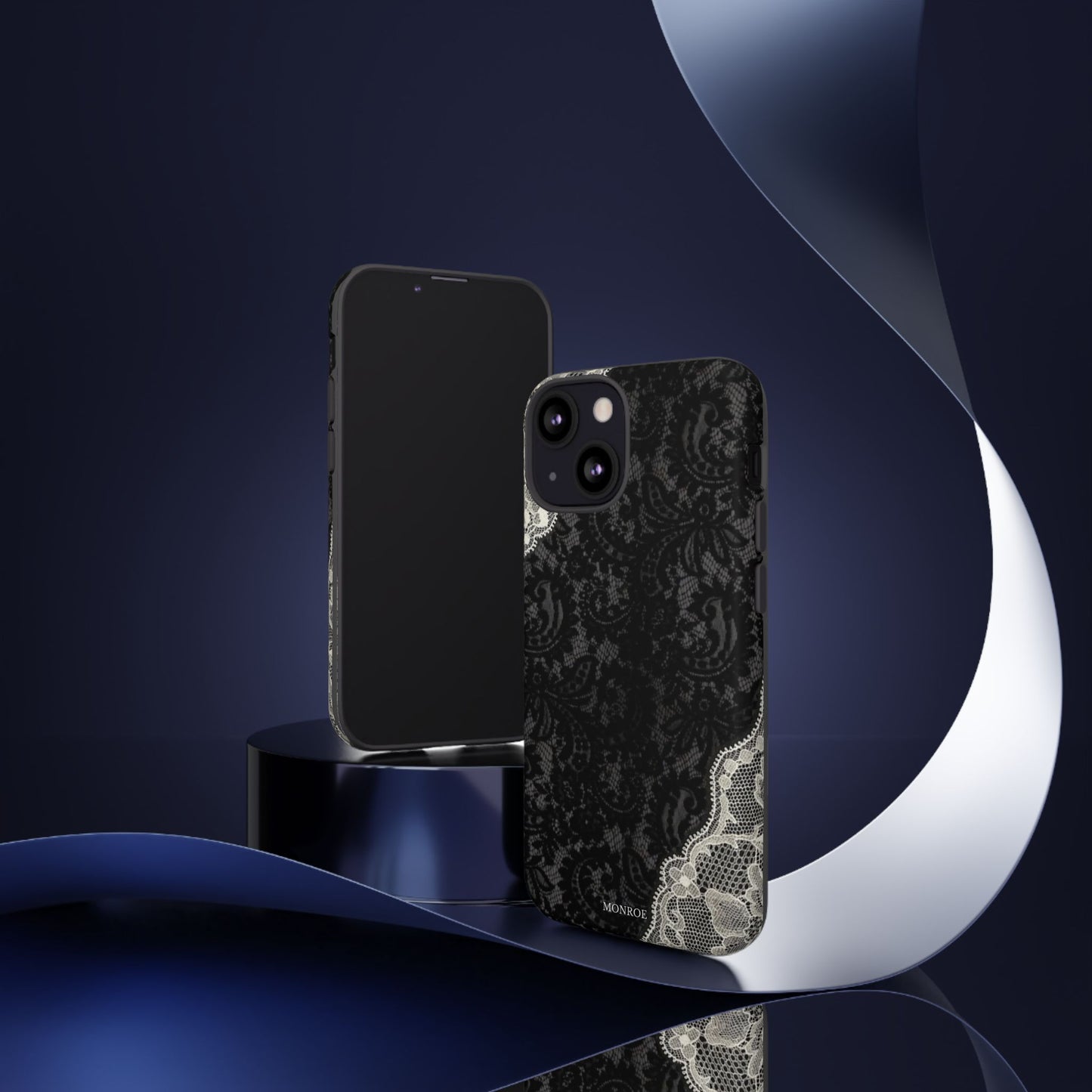 Black & White Edged Tough Case