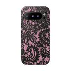 Pink Lace Pattern Tough Phone Case