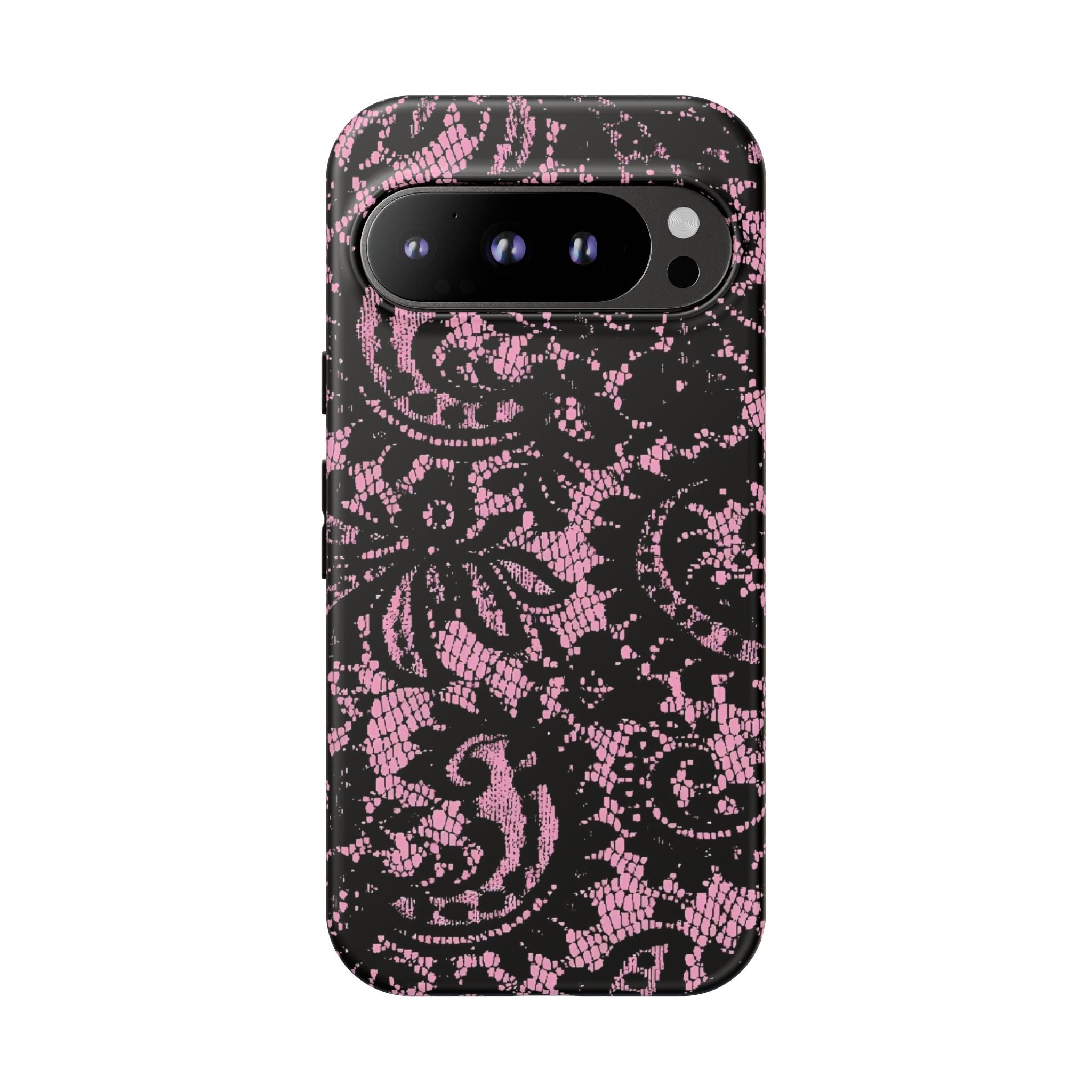 Pink Lace Pattern Tough Phone Case